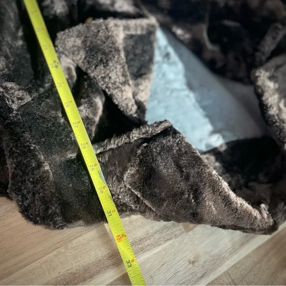 VTG 1960 / 1970 | S | Classic Mod Double-Breasted Faux Fur Glamour Long Coat - Picture 8 of 17